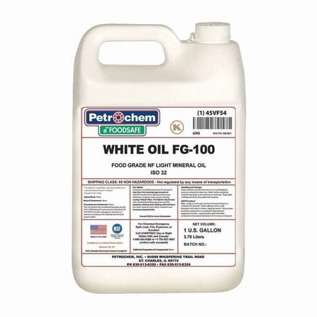 Petrochem Mineral Hydraulic Oil, Food Grade, ISO 100, 1 Gal. WO FG-100-001