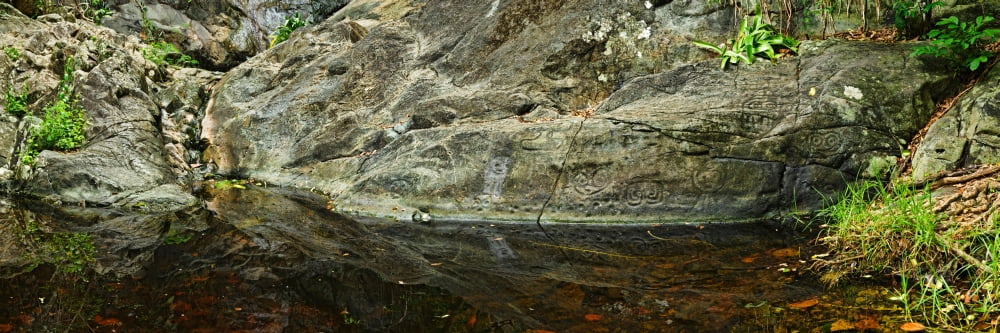 Petroglyphs Reef Bay St John US Virgin Islands Canvas Art - Panoramic Images (27 x 9)
