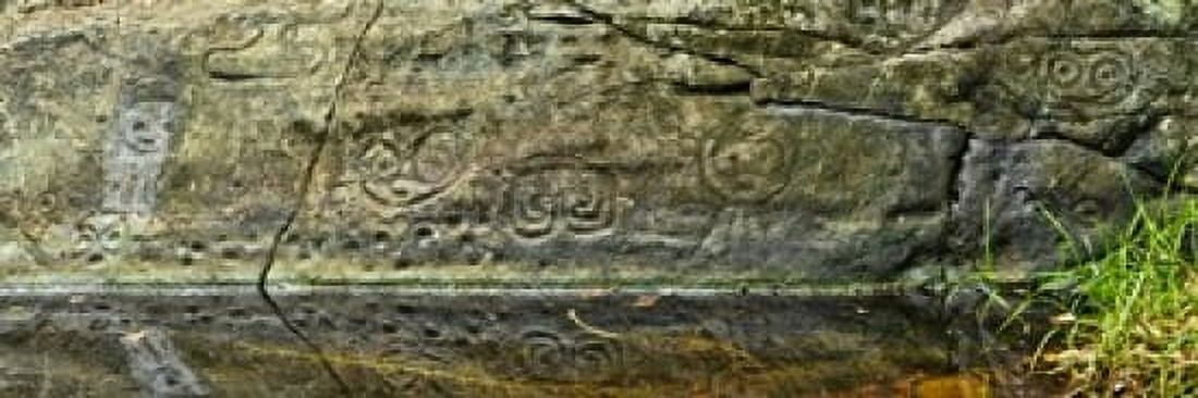 Petroglyphs Reef Bay St John US Virgin Islands Canvas Art - Panoramic Images (36 x 12)