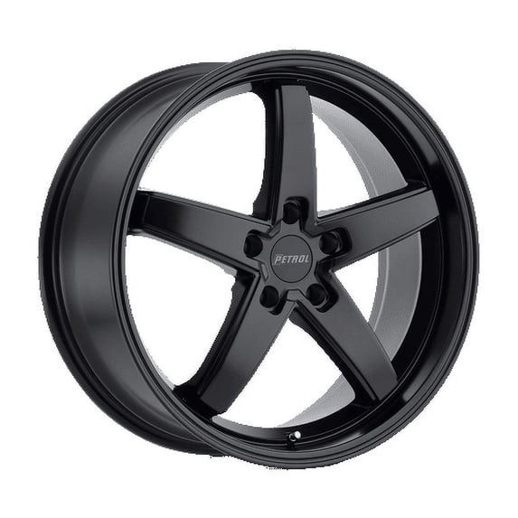 Petrol Aluminum Rim P1B 17X8In Matte Black Finish, 1780P1B405114M76