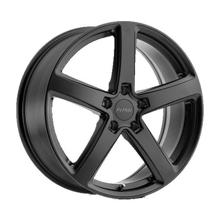 Petrol Aluminum Rim P2A 18X8in Matte Black Finish, 1880P2A405114M76