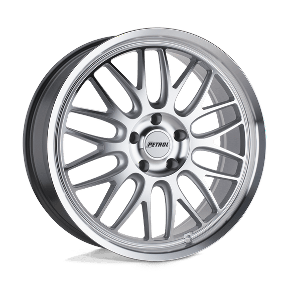 Petrol Aluminum Rim P4C 17X8in Silver with Machined Face and Lip Finish, 1780P4C405115S76