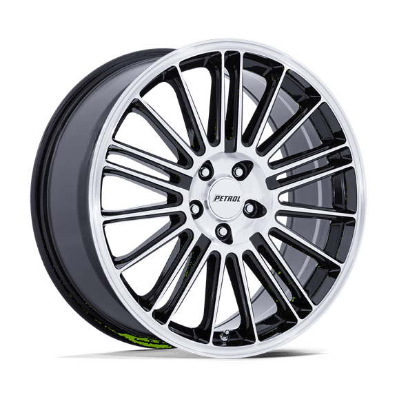 Petrol Cast Aluminum Wheel PE001 20x8.5 5x4.25 G-BLK MACH 40mm, PE001BD20854540