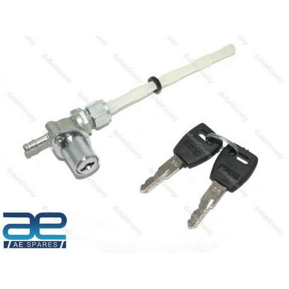 Petrol Fuel Tank Lockable Tap Petcock Switch With 2 Keys Luna TFR Moped
