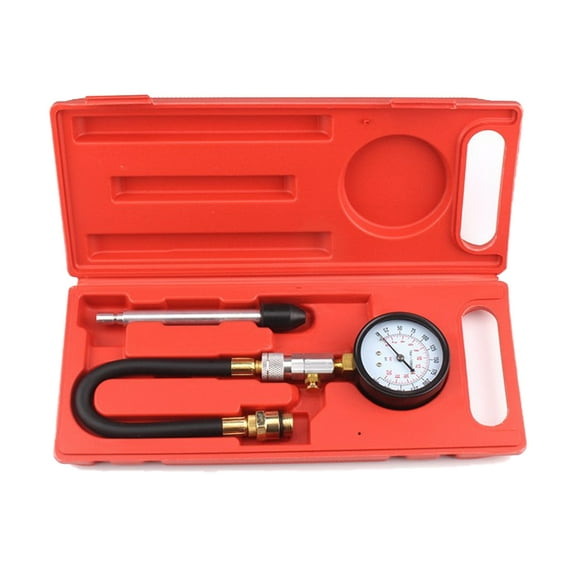 Petrol Gas Engine Cylinder Compression Tester Kit Automotive Tool Gauge