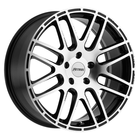 Petrol P6A 18X8 5X105 40Et 72.1Cb Gloss Black W/ Machined Cut Face Wheel