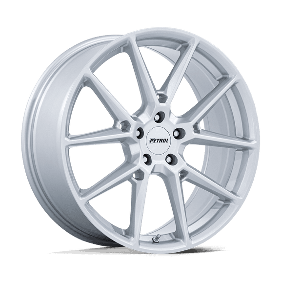 20x8.5 Petrol PE002 P1E Gloss Silver Wheel 5x112 (40mm)