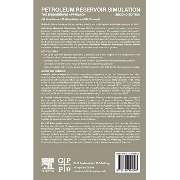 Pre-Owned Petroleum Reservoir Simulation: The Engineering Approach Paperback