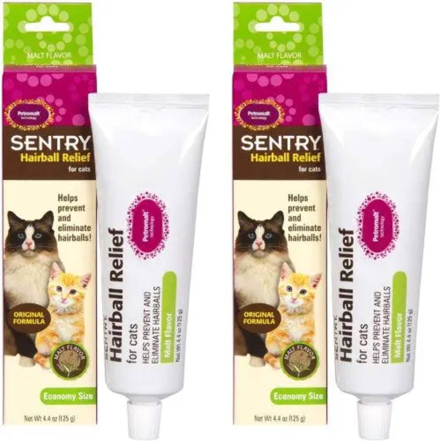 Petromalt Malt Flavored Hairball Relief for Cats 4 oz. 2 Pack