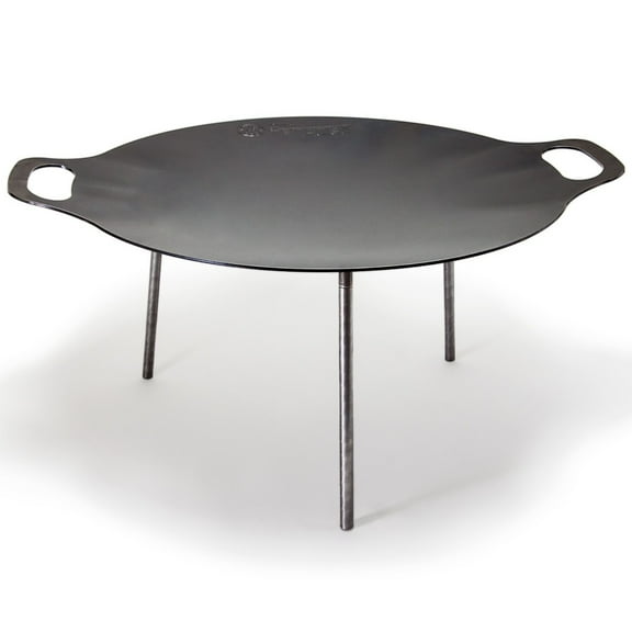 Petromax Campfire Griddle and Fire Bowl, Steel with 3 Removable Legs for Outdoor Campfire Cooking, Grilling and Frying or Build Fire Directly in Bowl, 18.9"