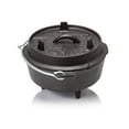 thumbnail image 1 of Petromax Cast Iron Dutch Oven for Cooking or Baking Outdoors Over a Campfire or in the Home Kitchen, Pre-Seasoned Cookware Conducts Heat Evenly, 3 Legs, 1.7 Quart, 1 of 7