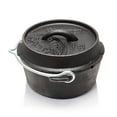 thumbnail image 1 of Petromax Cast Iron Dutch Oven for Cooking or Baking Outdoors Over a Campfire or in the Home Kitchen, Pre-Seasoned Cookware Conducts Heat Evenly, Flat Base, 1 Qt, 1 of 7
