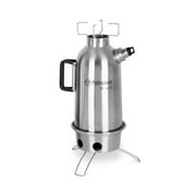 Petromax Fire Kettle Outdoor Stove - Campfire Cookware Boils Water or Heats Up Small Meals, Stainless Steel, 0.79 quart