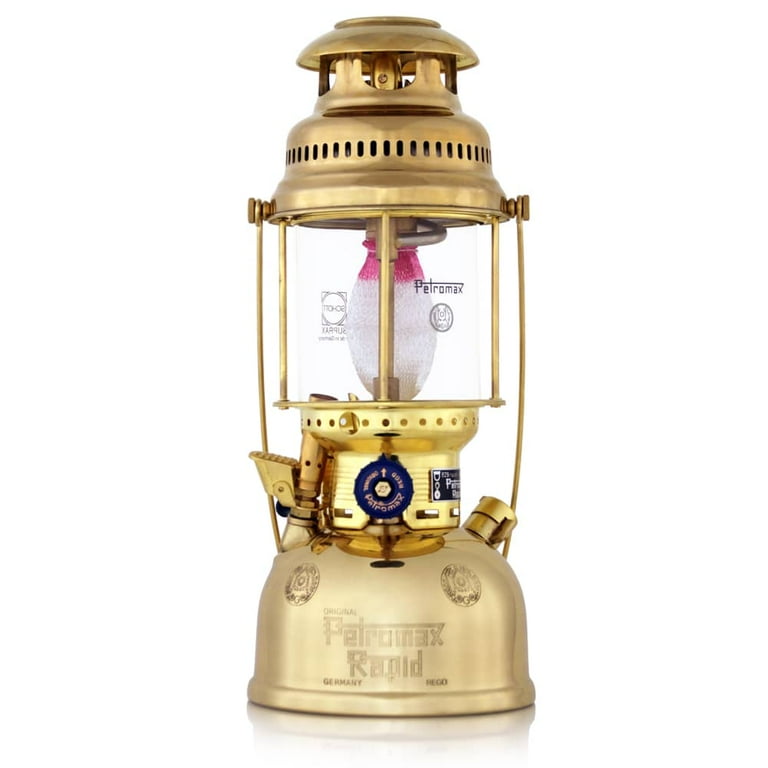 Petromax HK500 Pressurized Lantern, 500 Candlepower with 1 Quart Kerosene  Tank for Home, Camping or Emergency Lighting, Hand Assembled High Pressure  ...