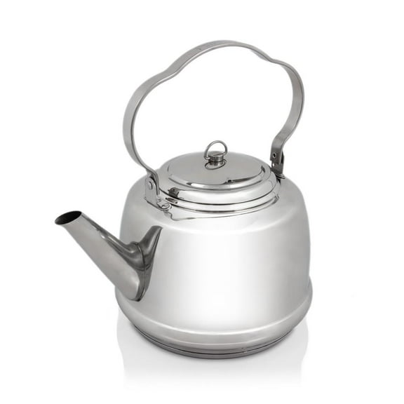 Petromax Stainless Steel Teakettle for Indoor/Outdoor Use Over an Open Campfire or in your Kitchen, Holds Up to 0.8 Qt