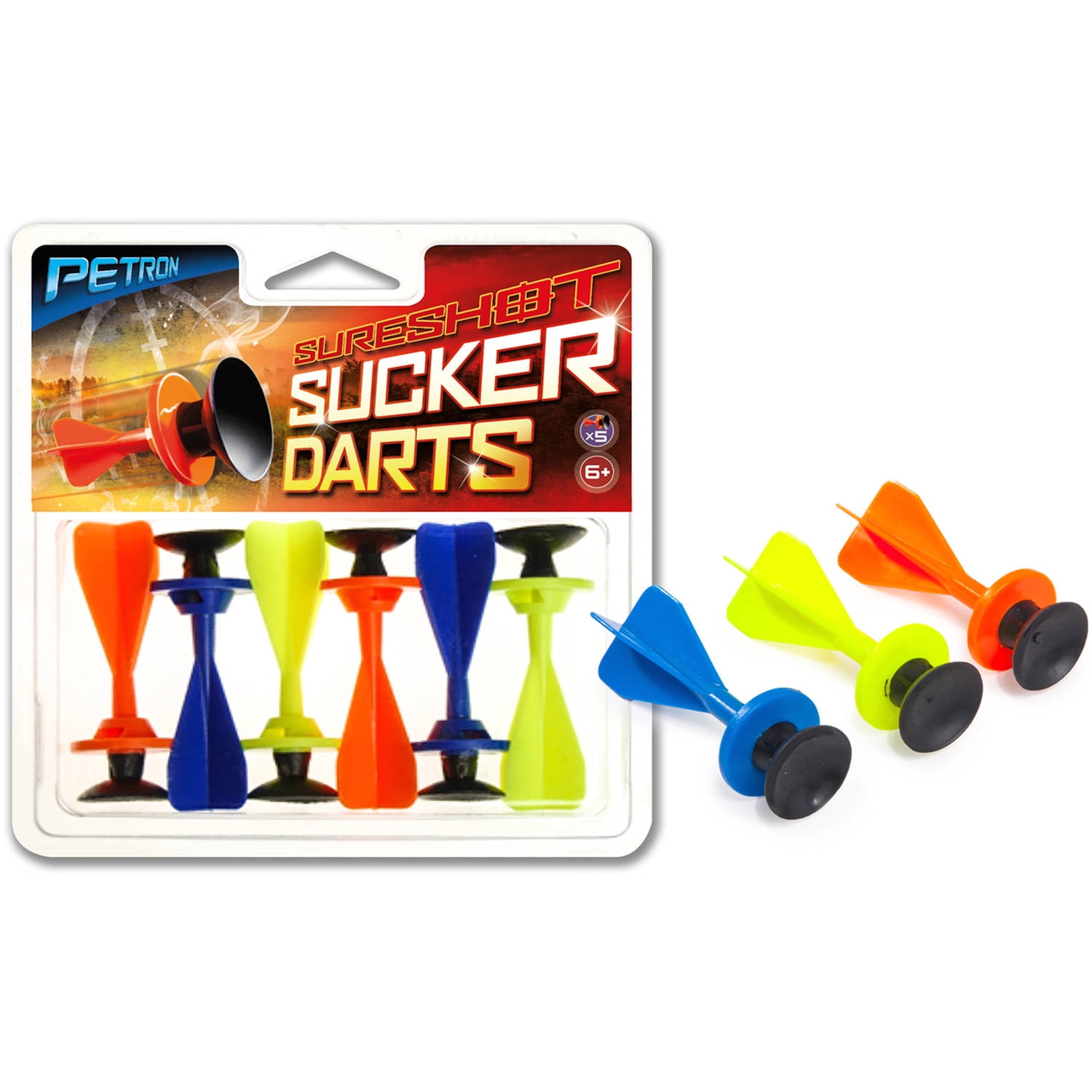 Petron SureShot Sucker Darts, 6-Pack