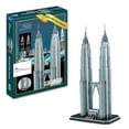 thumbnail image 1 of Petronas Twin Towers 88 Pieces Puzzle,Simulative Hand-Eye Coordination Beautiful Display A Perfect Gift For The House, 1 of 1
