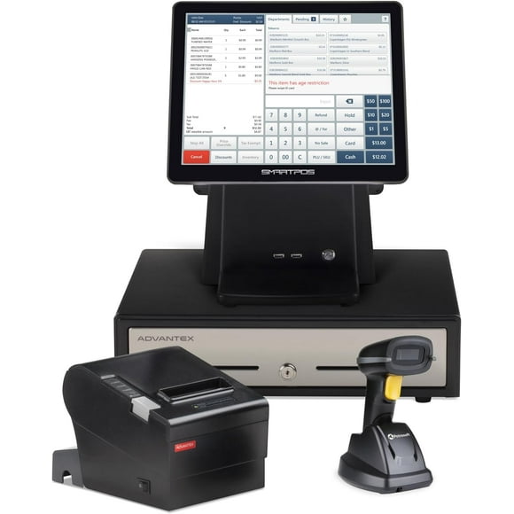 Petrosoft SmartPOS 129 Wireless Thermal Printer Cash Register