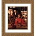 thumbnail image 1 of Petrus Christus 2x Matted 20x22 Gold Ornate Framed Art Print 'St. Eligius as a goldsmith showing a ring to the engaged couple', 1 of 2