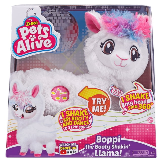 Pets Alive Boppi the Booty Shakin Llama Battery-Powered Dancing Robotic Toy by ZURU