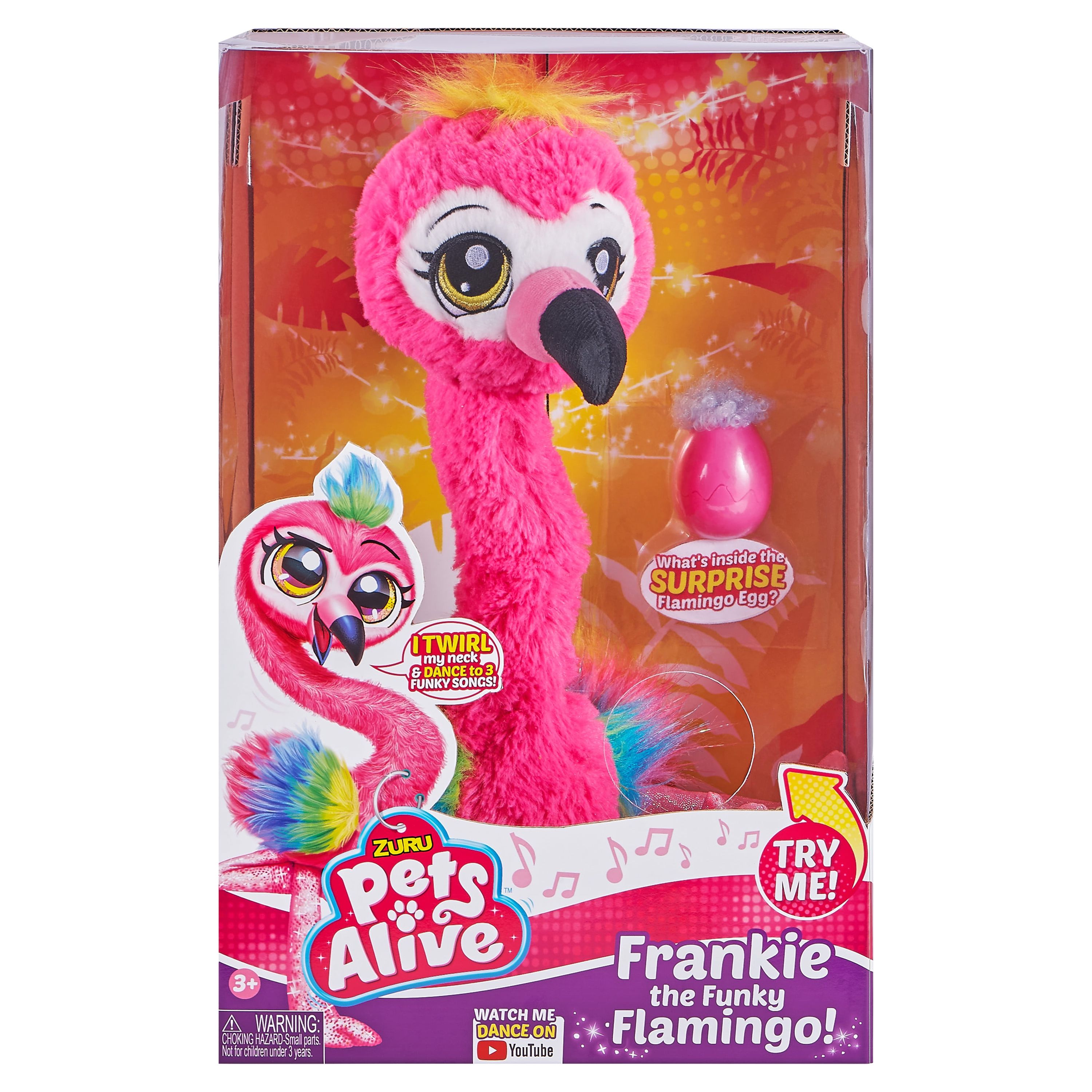 Pets Alive Frankie the Funky Flamingo Battery-Powered dancing Robotic Toy by ZURU - image 1 of 10