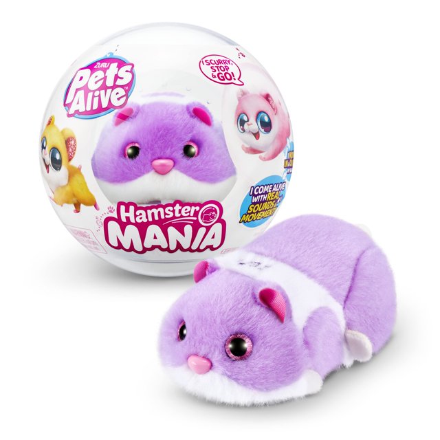 Pets Alive Hamstermania (Purple) by ZURU Hamster, Electronic Pet, 20