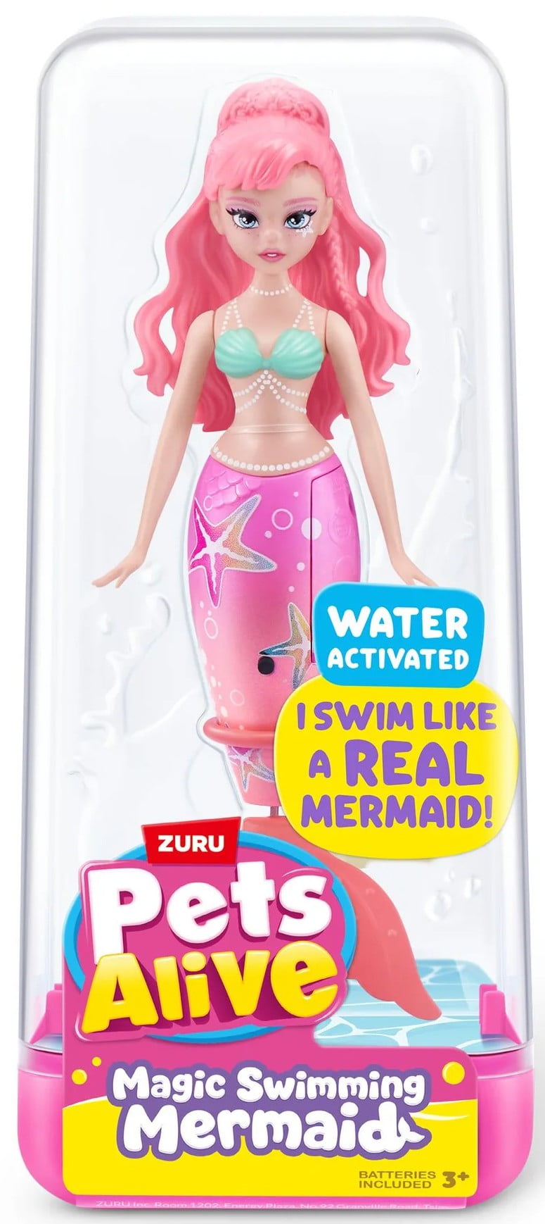 Pets Alive Magic Swimming Mermaid Figure [Pink & Green]