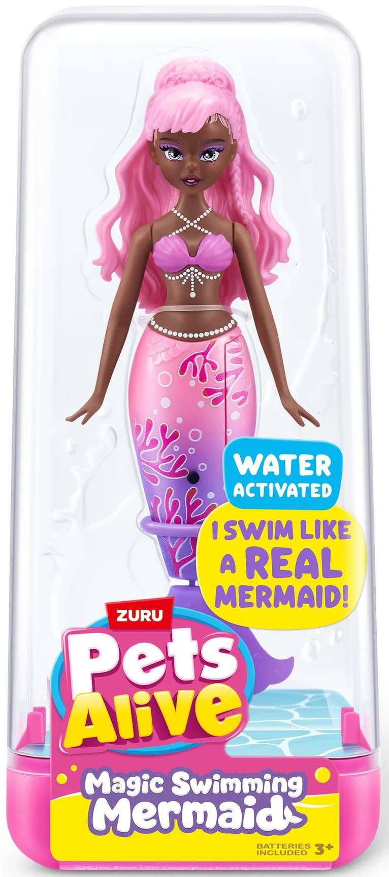 Pets Alive Magic Swimming Mermaid Figure [Pink & Purple]