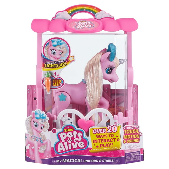 Pets Alive My Magical Unicorn (Pink) in Stable Electronic Pet by ZURU