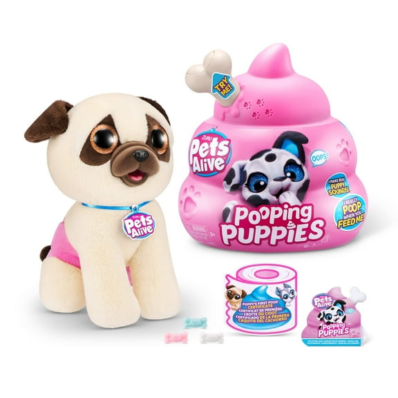 Pets Alive Pooping Puppies Stuffed Animals and Plush Toys