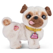 الحيوانات الأليفة على قيد الحياة الخشخاش Booty Shakin Pug الرقص التفاعلي Plush Puppy من ZURU