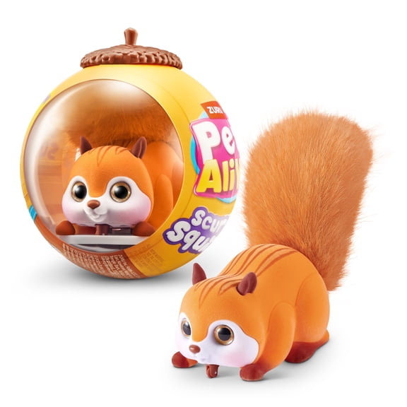 Pets Alive Scurry'n Squirrel Interactive Robotic Pet Toy (Assorted),with Movements & Sounds by ZURU