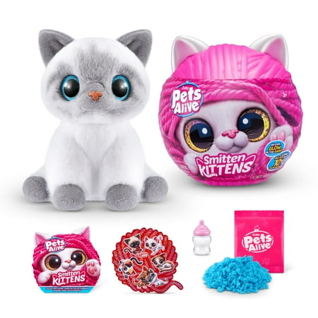 Pets Alive Smitten Kittens Surprise (Birman Cat Bonnie) by ZURU Nurture Play Soft Toy Unboxing Adopt Interactive 10 Sounds