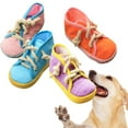 thumbnail image 1 of Pets Bite Resistant Tooth Toys Cat Dog Clean Teeth Blusted High-state Canvas Shoes Make Sound Toys With 4 Colors, 1 of 6