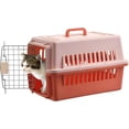 thumbnail image 1 of Pets Carrier, Kennel, 23 In. Long, Hard-Sided, for Dog/Cat up to 20 lbs, Suit for Airline/Road Travel (Orange), 1 of 7