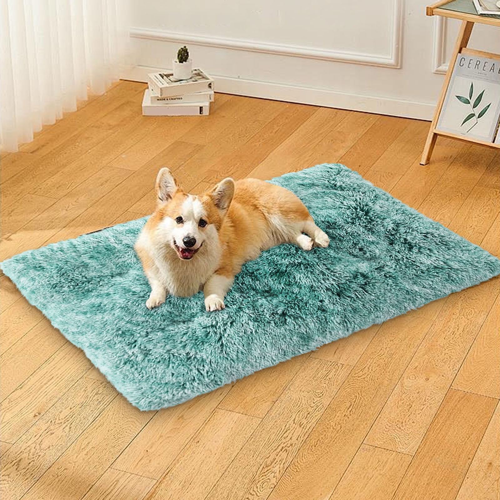 Image showcasing Pets Cat Bed Dog Crate Pad Ultra Soft Pet Bed, Washable Crate Mat for ...