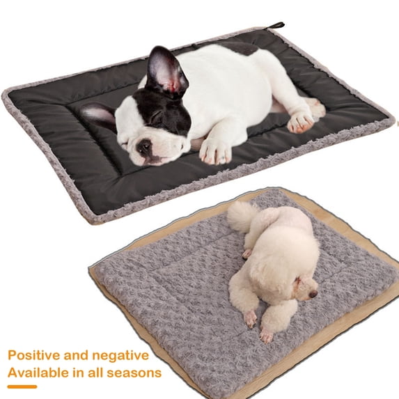 Pets Cat Bed for Indoor Cats, Washable Dog Crate Pad Dog Bed Mat for Small Dogs Pet Kennel Pad, Soft Flat Puppy Bed Cushion for Cozy Sleeping