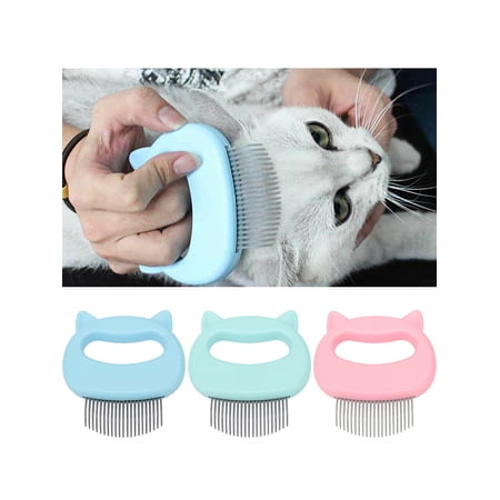 Pets Cats Dog Massage Shell Comb Grooming Hair Removal Shedding Cleaning Brush