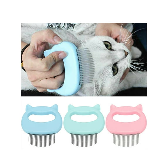 Pets Cats Dog Massage Shell Comb Grooming Hair Removal Shedding Cleaning Brush