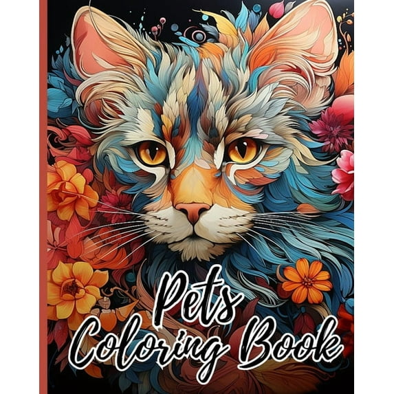 Pets Coloring Book For Kids: Cute Puppies Coloring Pages, Gifts For Girls or Boys Who Love Animals, (Paperback)