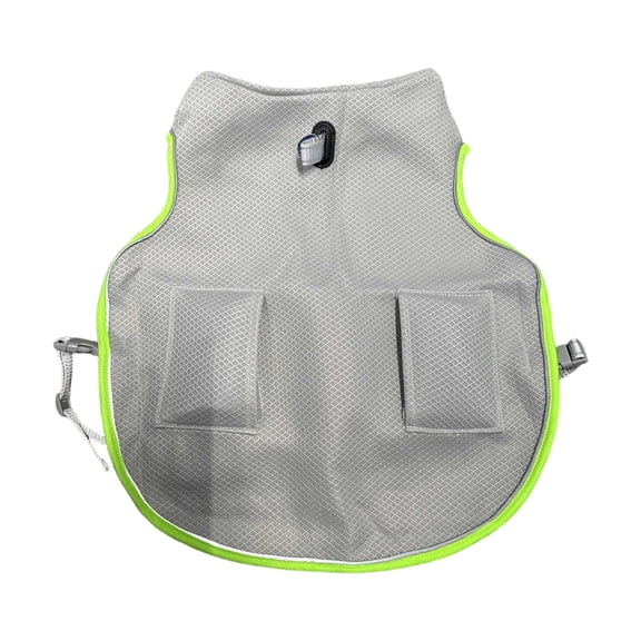 Pets Dog Cooling Vest with Ice Pack Evaporation Cool Harness Adjustable Summer Shirt Pet Jacket for Hot Weather Fit Large Medium Small Dogs Bulldog(M,Gray)