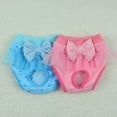 thumbnail image 1 of Pets Dog Physiological Panties Bowknot Underwear Puppy Sanitary Briefs Pants New, 1 of 1
