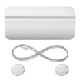 thumbnail image 1 of Pets Door Opener, Automotive Pet Dog Door Private Access Door, Training Cat Private Handle Pet Door for Bedroom Bathroom Toilet, White, 1 of 9