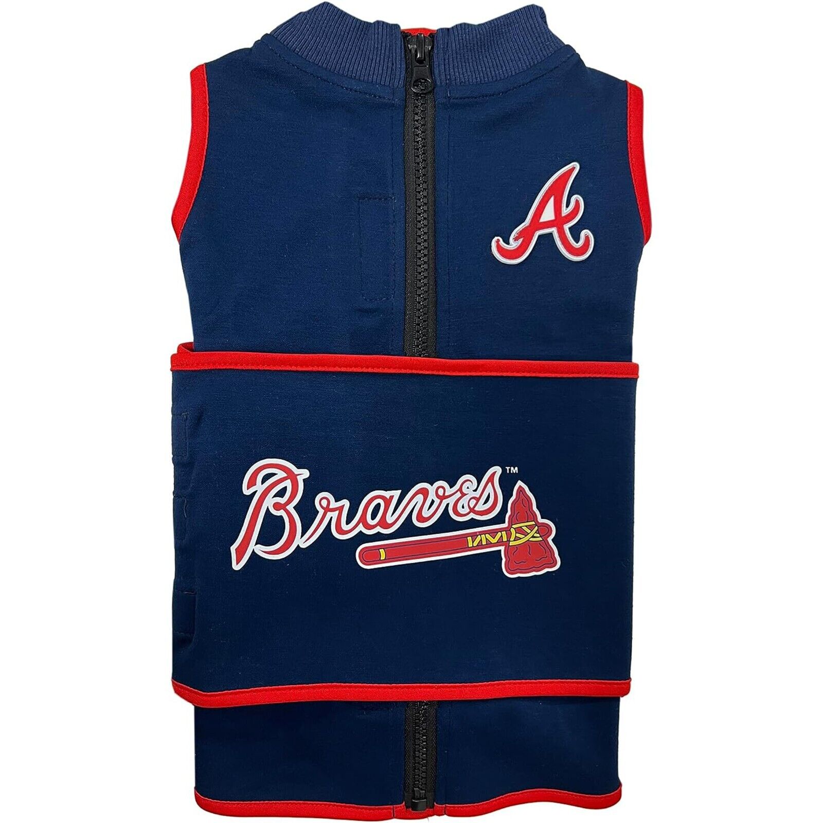 Pets First Atlanta Braves Dog Anxiety Calming Shirt Soothing Solution Vest, Dogs & Cats Keeps Dogs Calm & Feeling Safe, Relaxing Jacket, Small