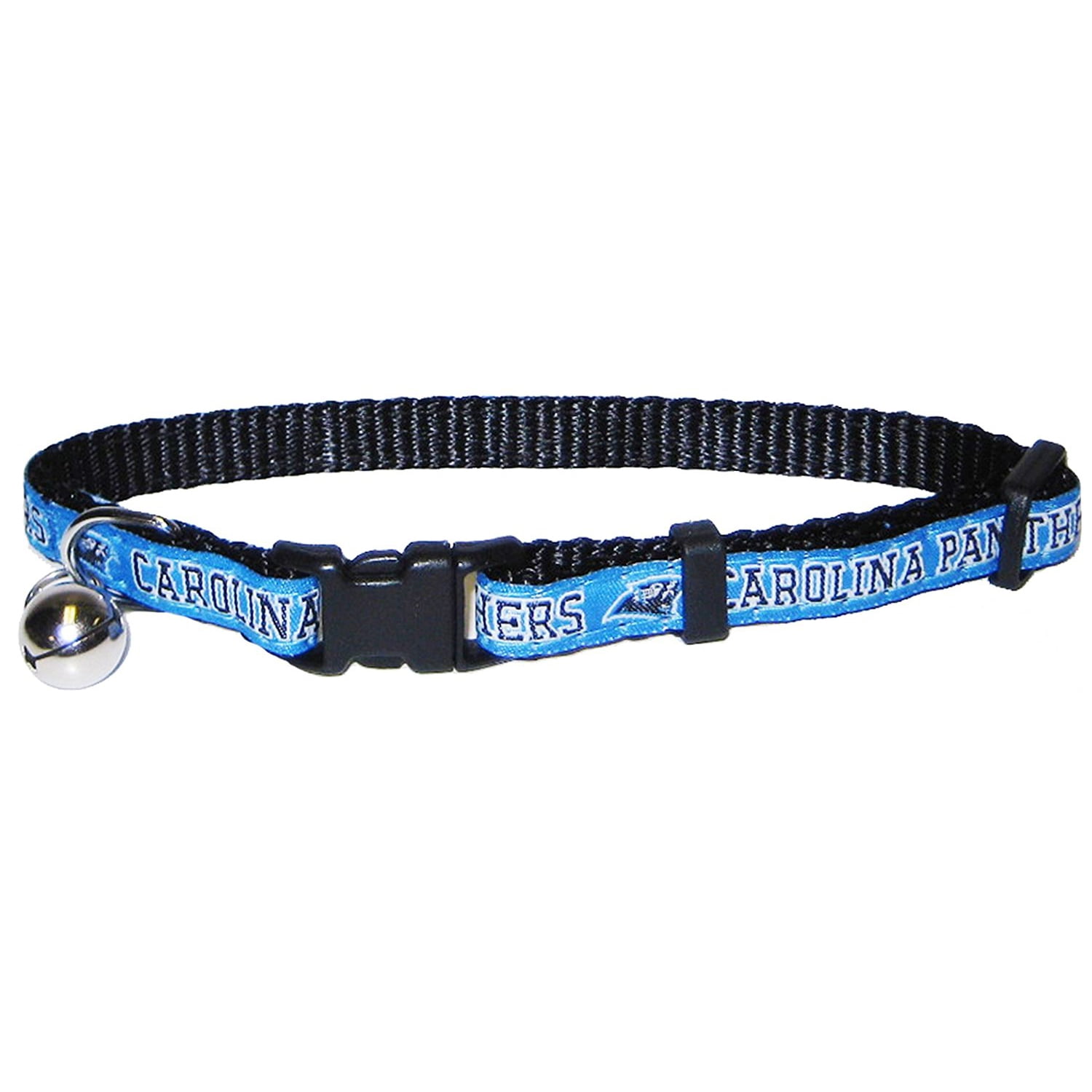 Pets First Carolina Panthers Cat Collar - Durable and Heavy Duty Nylon Web  Collar 