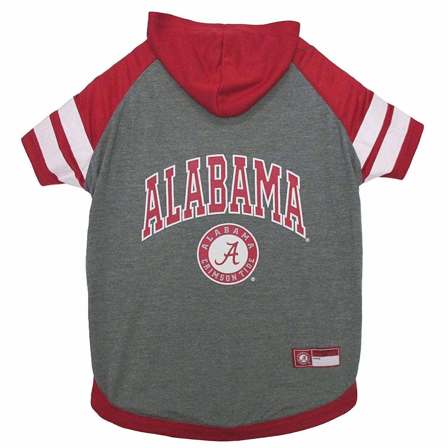 Pets First College Alabama Crimson Tide Pet Hoodie Tee Shirt, 4 Sizes Available - Large