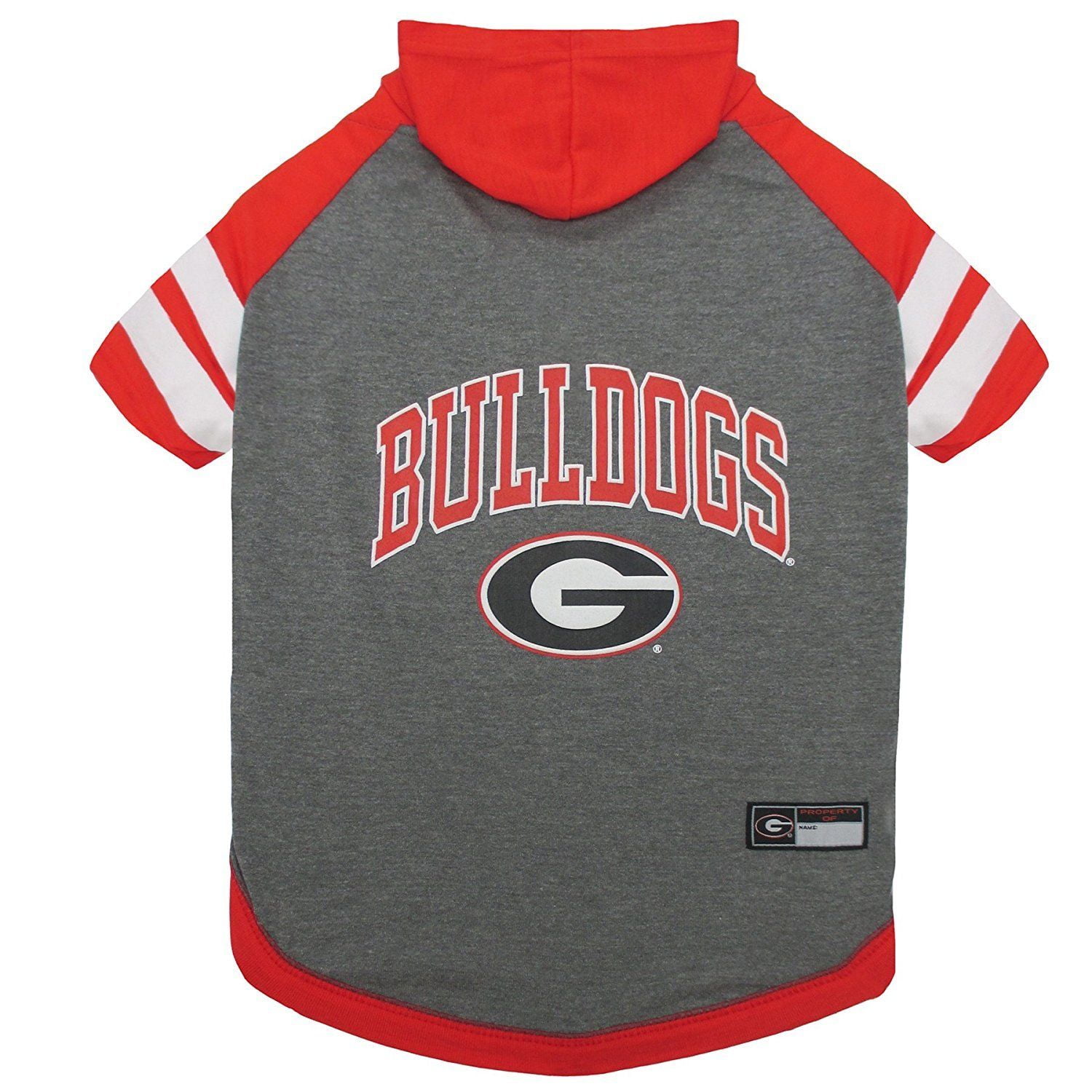 Pets First College Georgia Bulldogs Pet Hoodie Tee Shirt, 4 Sizes Available - Small