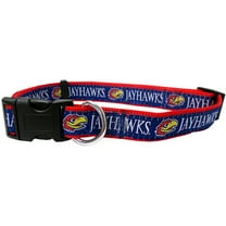 Pets First College Kansas Jayhawks Pet Collar, 3 Sizes Available, Sports Fan Dog Collar - Medium