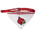 thumbnail image 1 of Pets First College Louisville Cardinals Pet Bandana, 3 Sizes Available. With Collar, 1 of 2