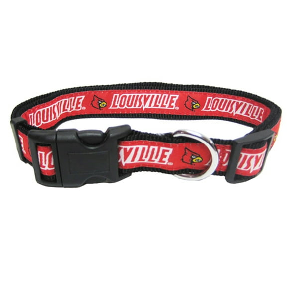 Pets First College Louisville Cardinals Pet Collar, 3 Sizes Available, Sports Fan Dog Collar - Medium
